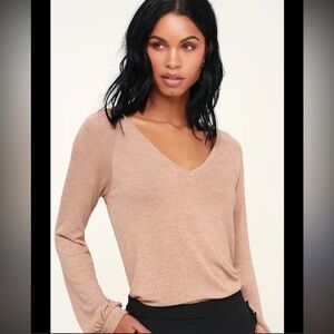Long sleeve vneck sweater